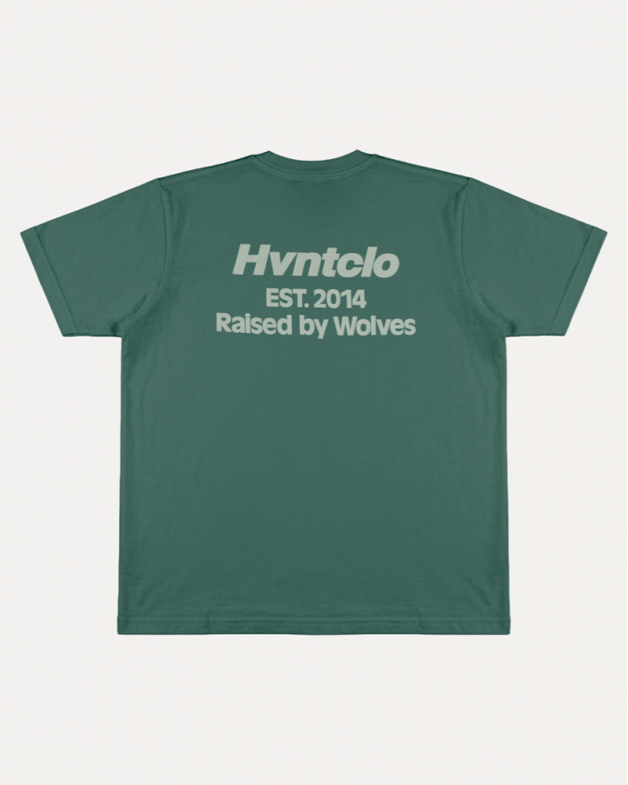 KHAKI RAISED BY WOLVES TEE
