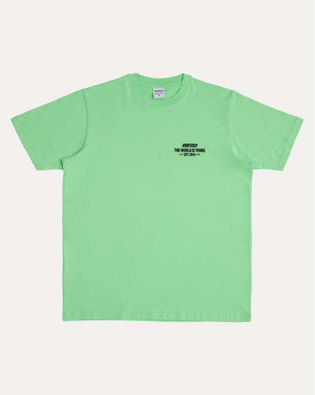 NEON GREEN THE WORLD IS YOURS TEE