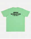 NEON GREEN THE WORLD IS YOURS TEE