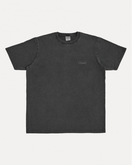 DYED GREY CALLIGRAPHY TEE