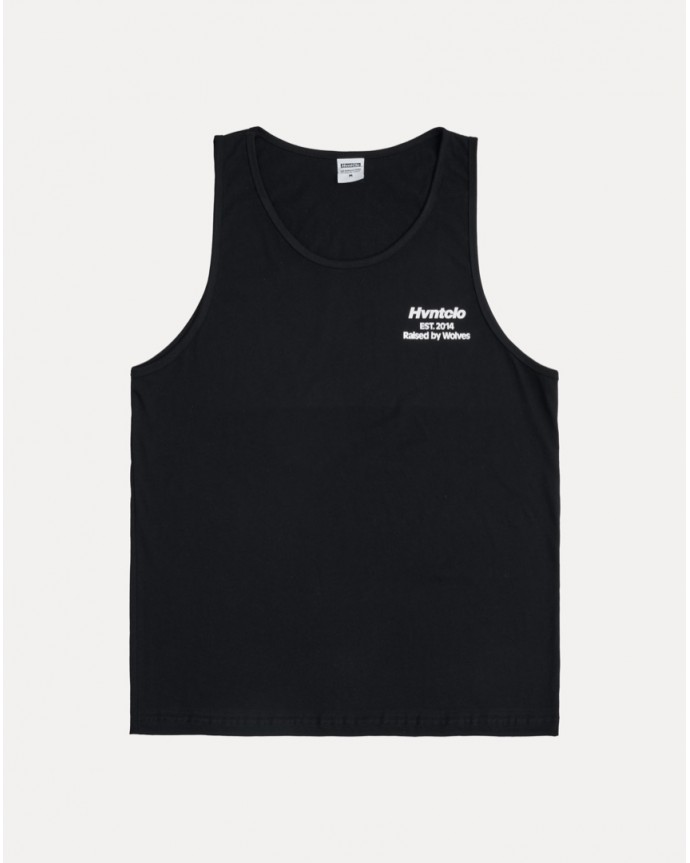 BLACK RAISED BY WOLVES TANK-TOP