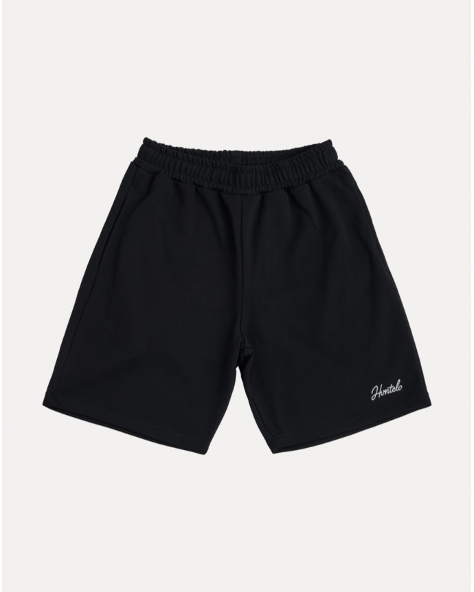 BLACK CALLIGRAPHY SHORTS