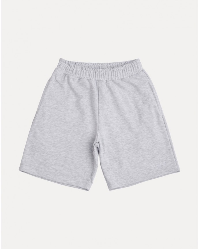 HEATHER GREY CALLIGRAPHY SHORTS