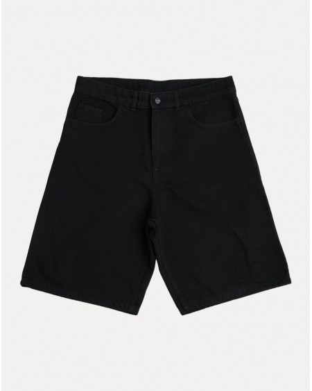 BLACK WASHED CLASSIC DENIM SHORT