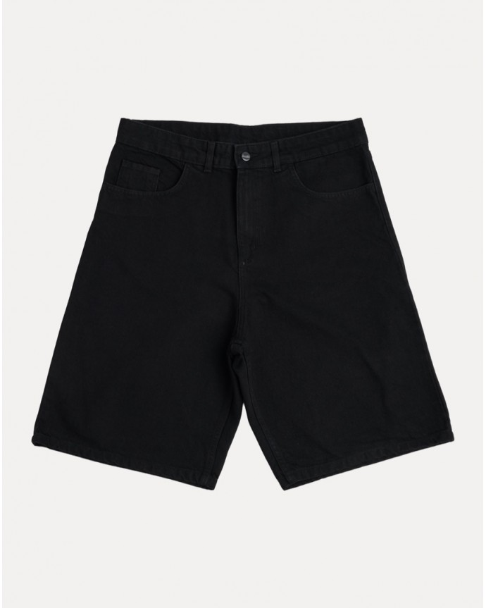 BLACK WASHED CLASSIC DENIM SHORT