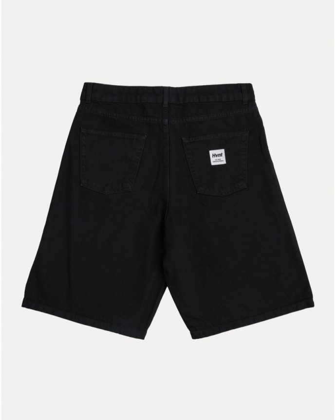 BLACK WASHED CLASSIC DENIM SHORT