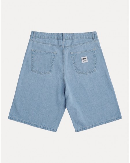 LIGHT BLUE WASHED CLASSIC DENIM SHORT