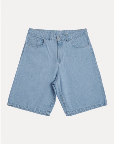 LIGHT BLUE WASHED CLASSIC DENIM SHORT