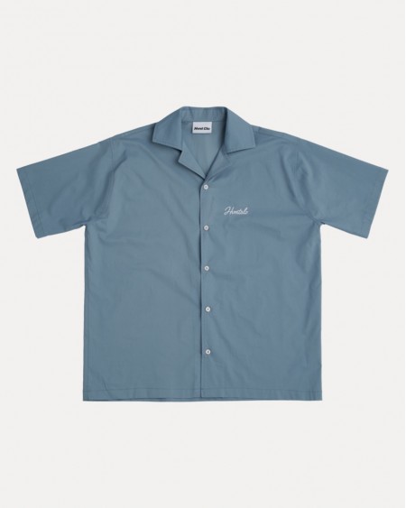 BLUE CALLIGRAPHY SHIRT