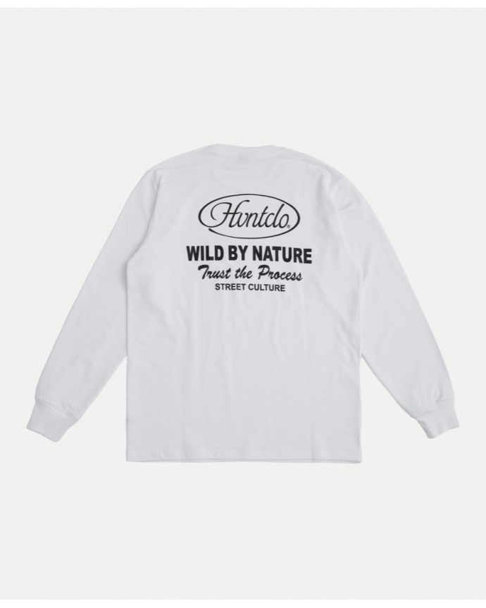 WHITE TRUST THE PROCESS LONGSLEEVE