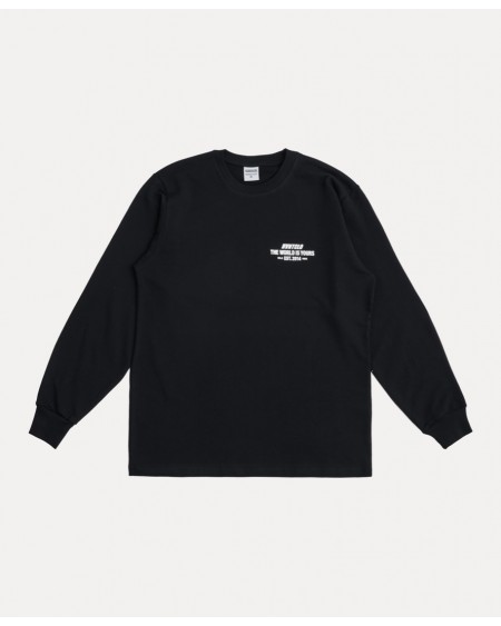 BLACK THE WORLD IS YOURS LONGSLEEVE