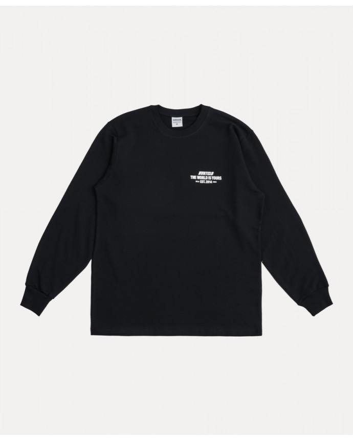 BLACK THE WORLD IS YOURS LONGSLEEVE