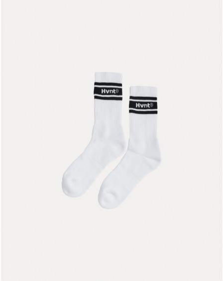 WHITE 3-LINES SOCKS